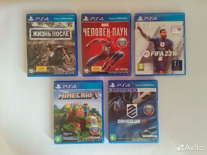 Игры PS4 (FIFA23, Minecraft и др.)