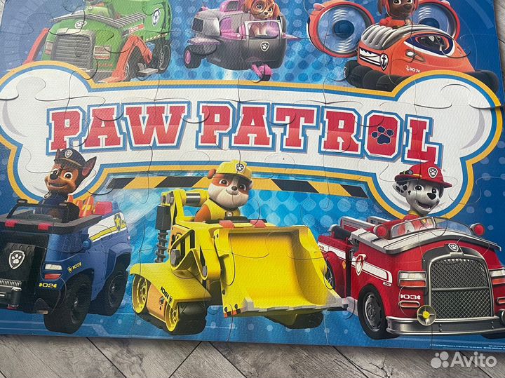 Детский пазл коврик Щенячий патруль