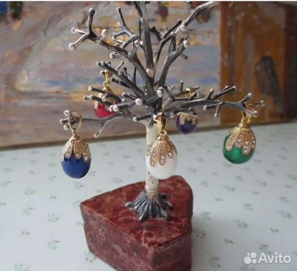 Подвеска 5шт. Стиль Фаберже Яйцо Эмаль Пасхальное