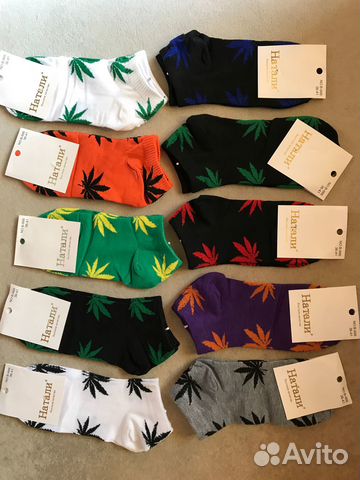 Летние модные носки с принтом унисекс