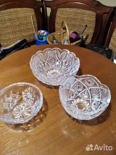 Хрусталь - салатники, фужеры, стопки, ваза