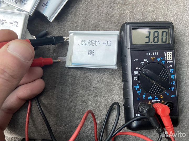 Аккумулятор универсальный 3.7v 1100mAh