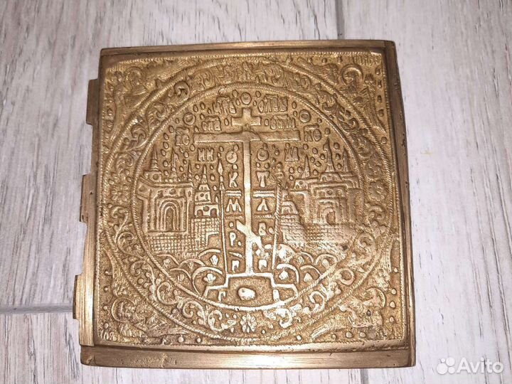 Бронзовая створка икона