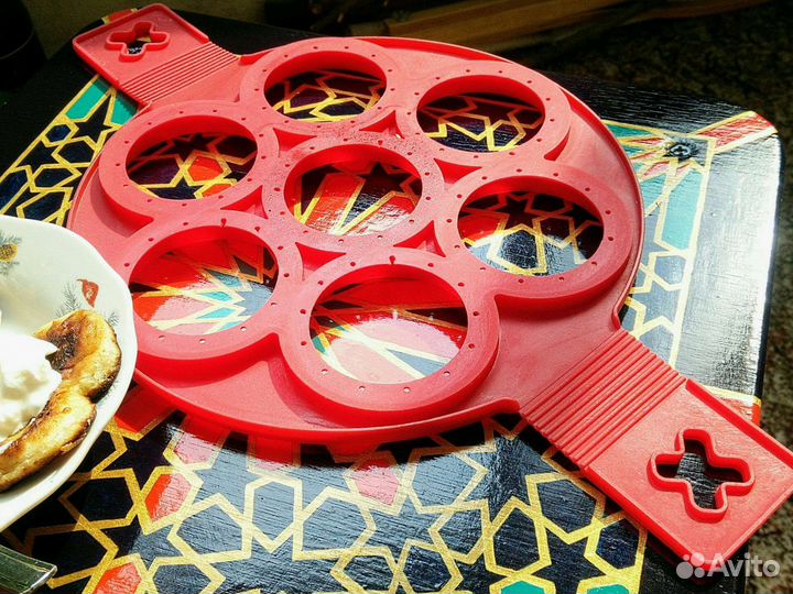 Силиконовая форма для выпечки оладий 22.5см