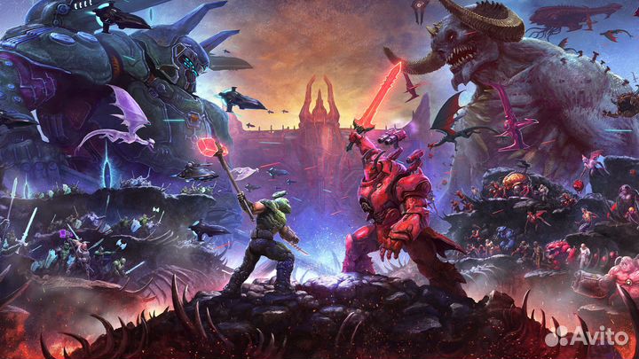 Doom eternal deluxe edition for ps4/ps5 Rus