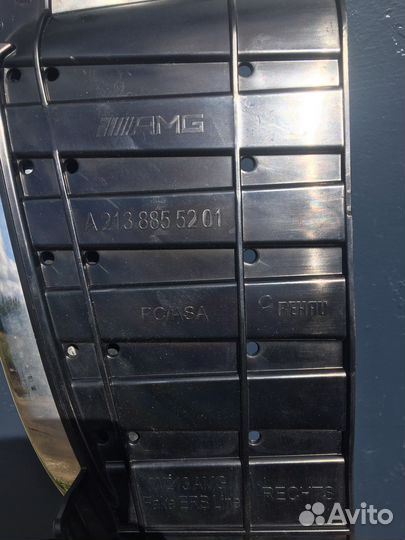 Диффузор на задний бампер mercedes W213