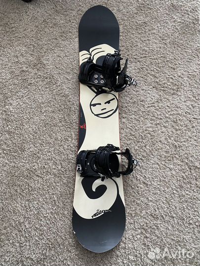 Сноуборд + крепления для сноуборда