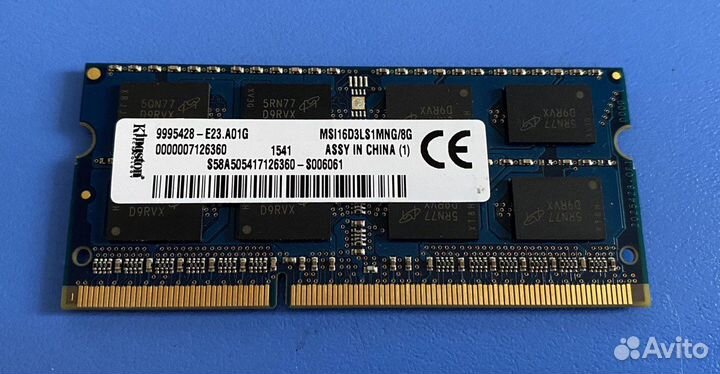 Оперативная память для ноутбуков DDR 1-2-3