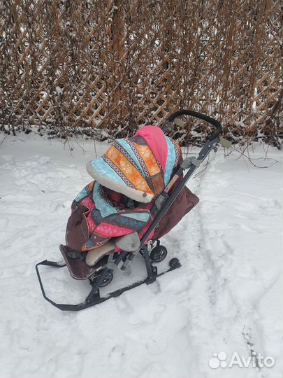 Санки коляска Ника детям 7