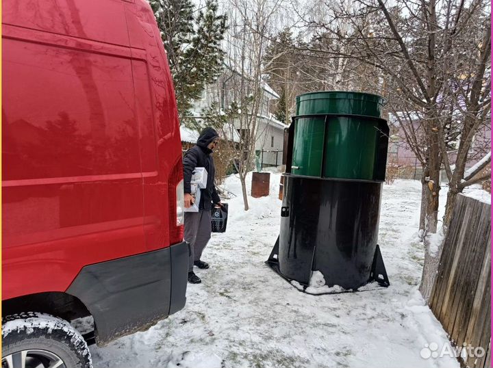 Септик без откачки от производителя + монтаж