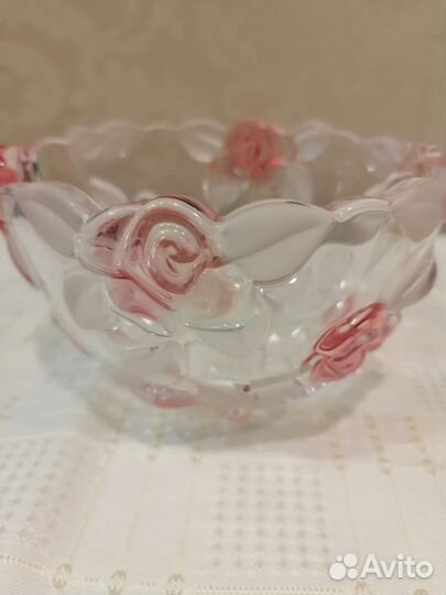 Ваза конфетница богемия