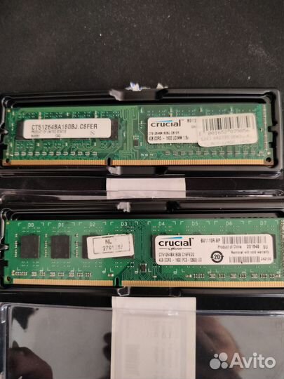 Оперативная память ddr3 8 gb 1600 crucial