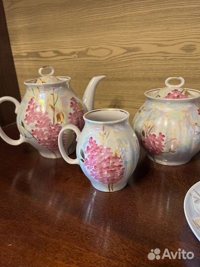 Сервиз чайный дулевский фарфор 15 предметов