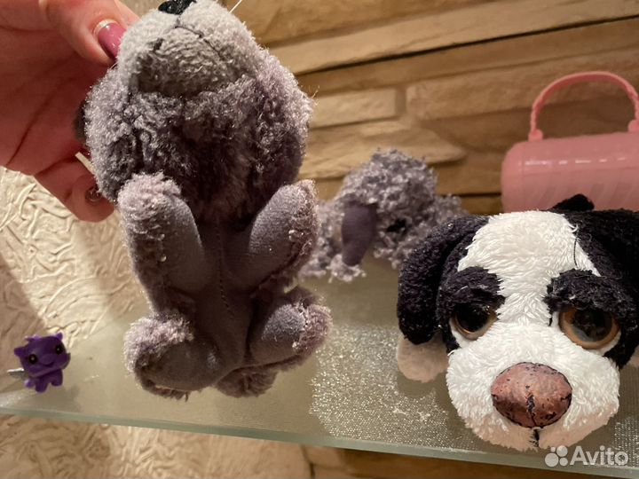 Три мягкие игрушки, авокадо 30 см