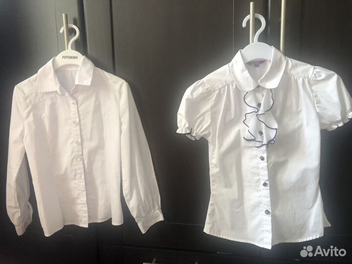 Школьные блузки на девочку 122-128