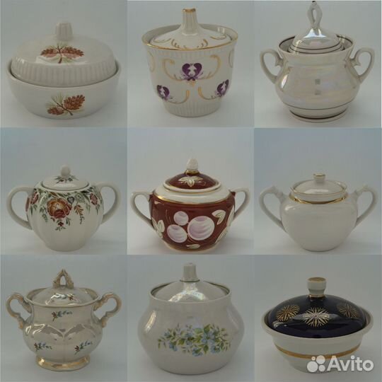 Сахарница фарфор СССР