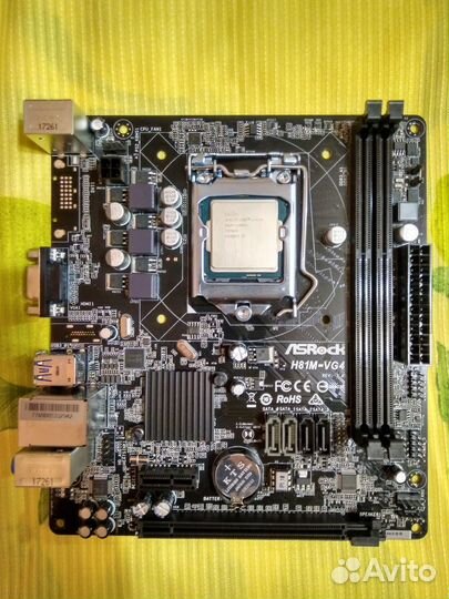 Материнская плата Asrock H81M-Vg4 на Lga1150