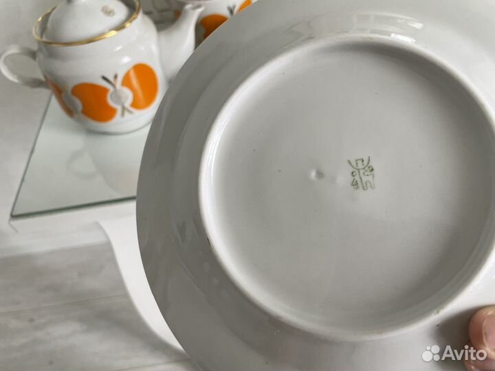 Чайный сервиз СССР винтаж фарфор