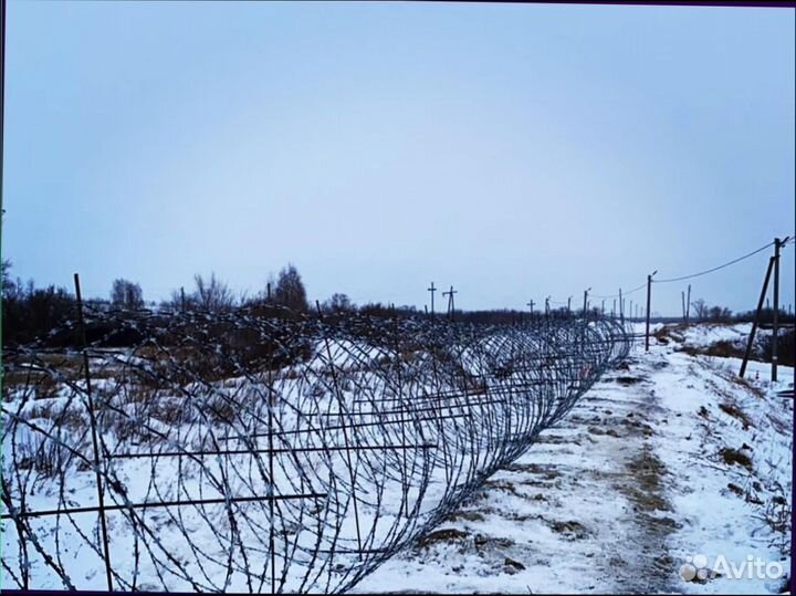 Монтаж Егоза, ограждение сбб колючая проволока акл