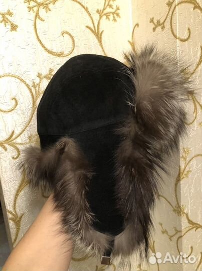 Шапка ушанка женская