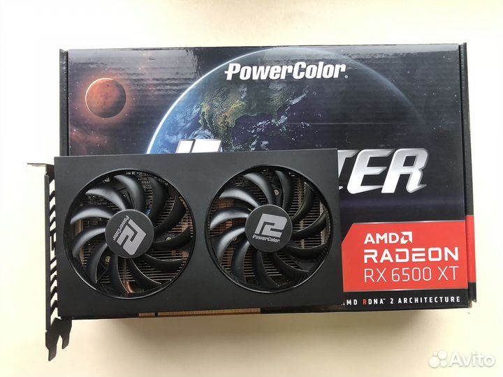 PowerColor AMD Radeon RX 6500 XT на гарантии в DNS