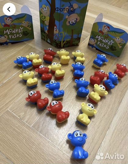 Игра обезьнки monkey pairs elc