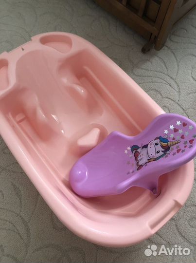 Ванночка детская и горка для купания