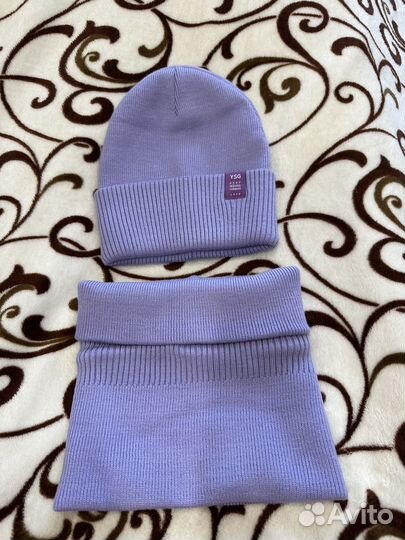 Комплект шапка и шарф женские