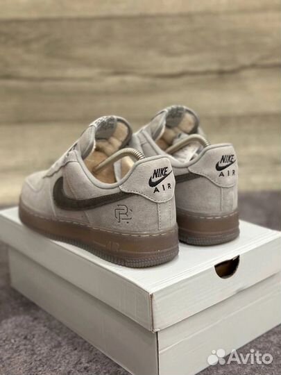 Nike Air Force 1 Reigning Champ Light Grey Светло