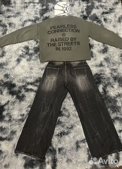 Шапка sk8 паутина, вязанная шапка y2k