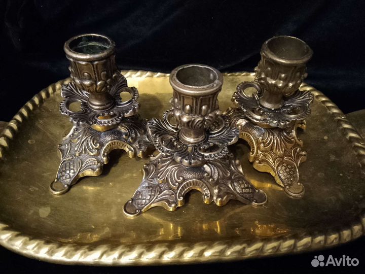 Подсвечник бронза. Италия. Винтаж