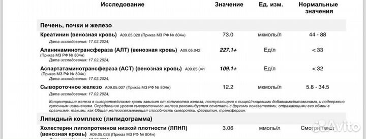 Разбор (расшифровка) анализов крови