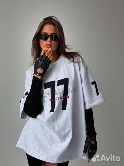 Футболка acne studio/balenciaga женская 2 цвета