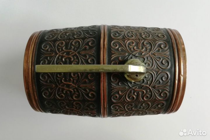Бочонок для вина. СССР. Дерево, медная чеканка