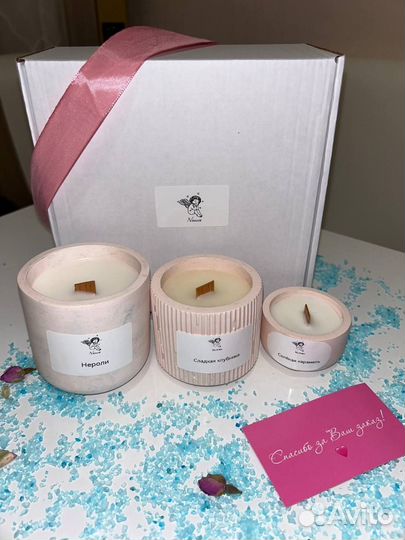 Ароматическая свеча ручной работы