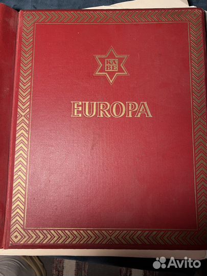 Антикварный альбом для марок «europa»