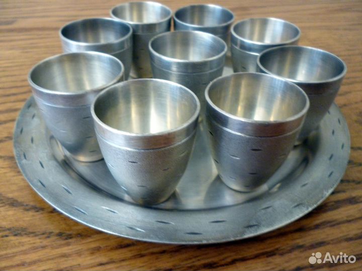 Набор стопок мельхиор