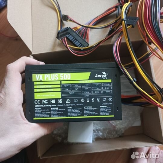 Блок питания aerocool vx plus 500w