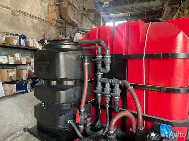 Емкость пластиковая растворный узел кас жку кассет