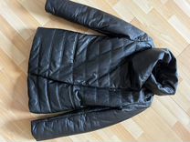 Куртка кожаная женская 46 размер, на синтепоне