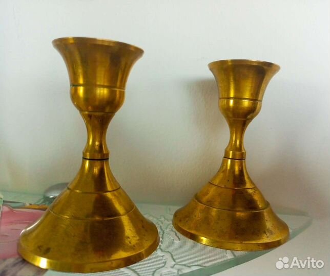 Подсвечник латунь пара