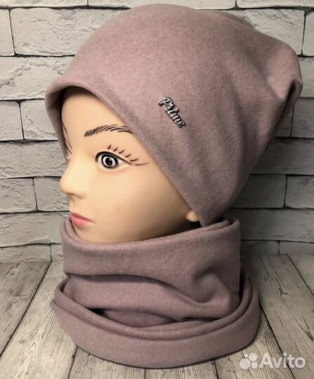 Шапка и снуд комплект новый