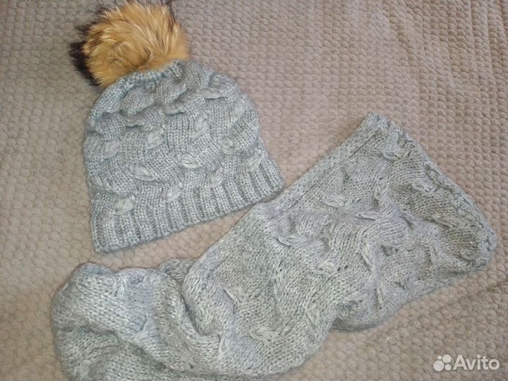 Зимняя шапка и снуд