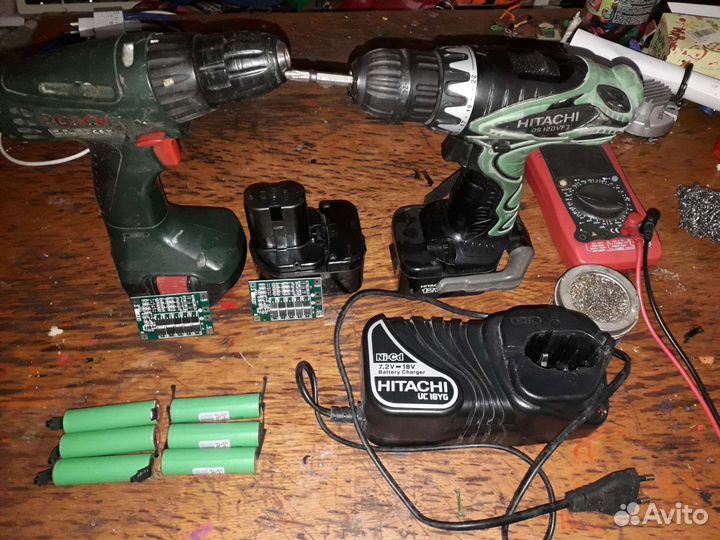 Ремонт аккумулятора от шуруповерта и перфоратора