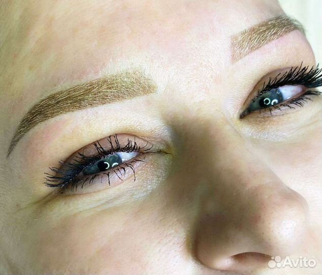 Напыление бровей