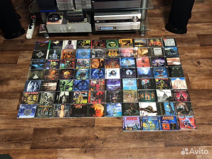 CD диски рок металл лицензия 77 штук