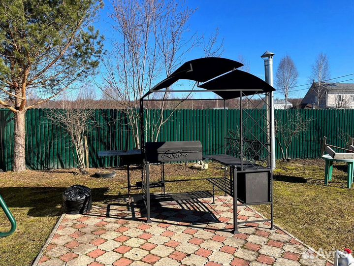 Мангал с печью