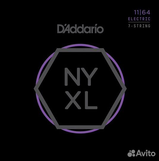 Струны для 7-стр электрогитары DAddario nyxl1164