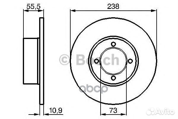 Тормозной диск 0986478079 Bosch
