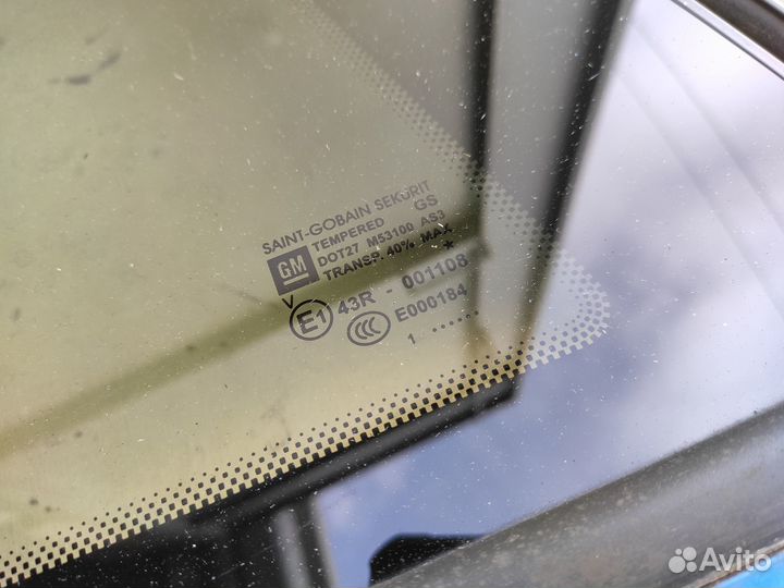 Стекло заднее правое AS3 глухое на Opel Corsa D 3Д